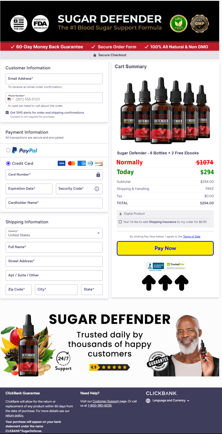 Sugar Defender Official Website Secure Order Page