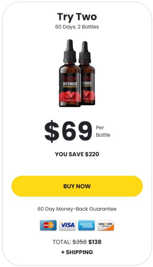 SugarDefender Buy 1 Bottle